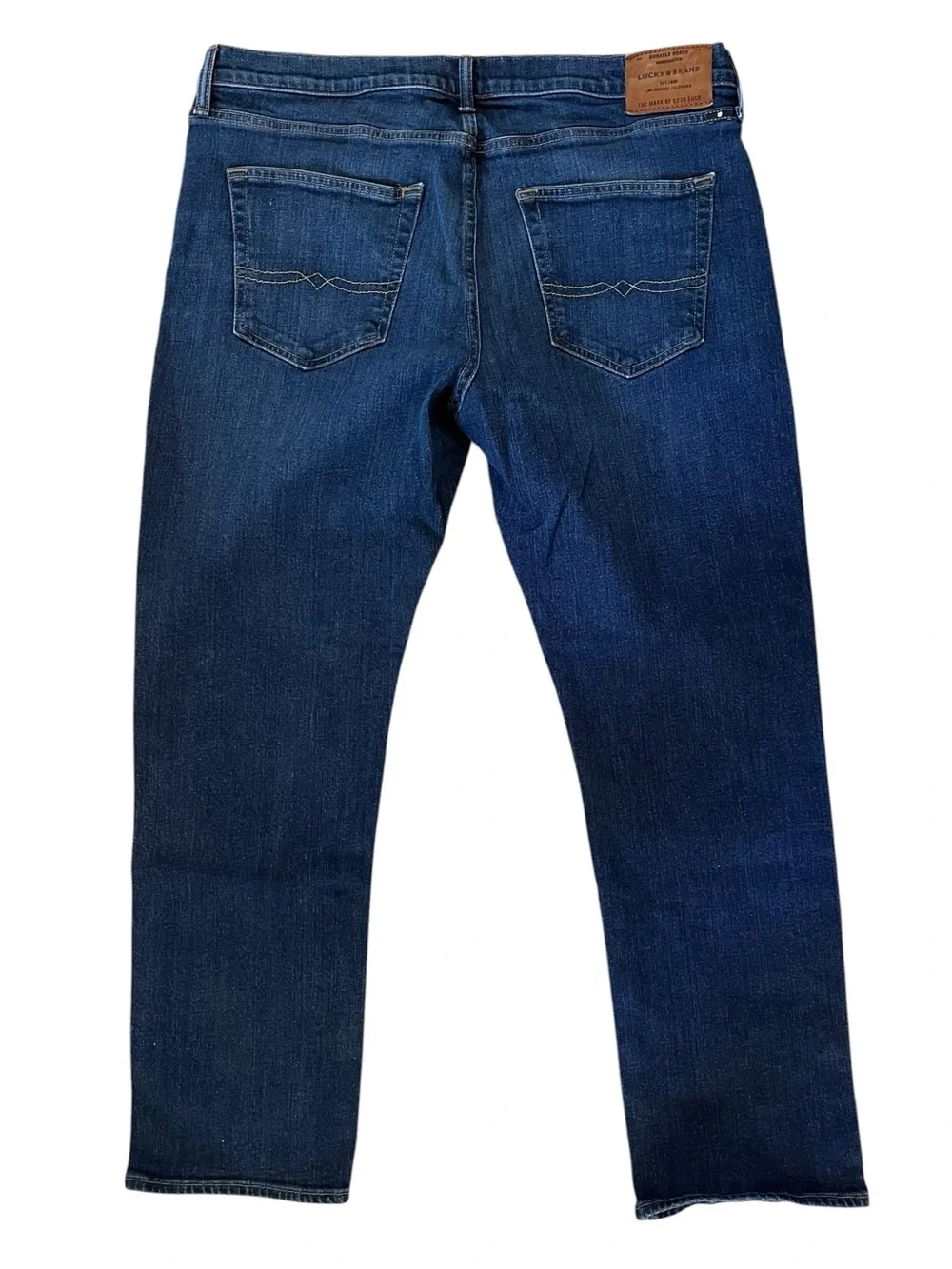 Lucky Brand 410 Athletic Slim Jeans – Men’s 36x30 – Dark Wash Coolmax Denim